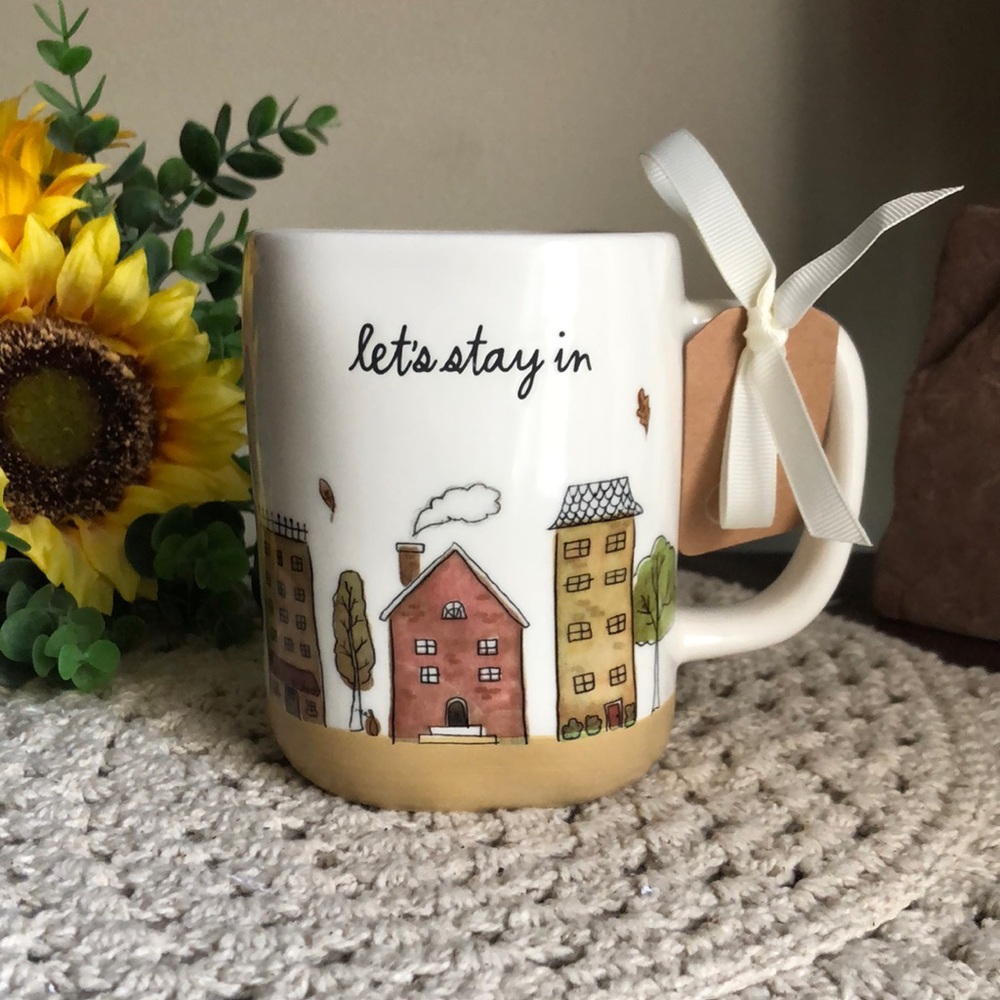 Let's Stay In Ceramic Mug - House Design